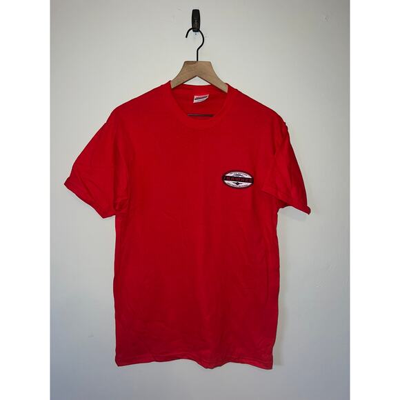 Vintage Poconos Mountain Shirt Shawnee Best Place Red Tee VTG 1990s 90s Medium - Picture 1 of 5